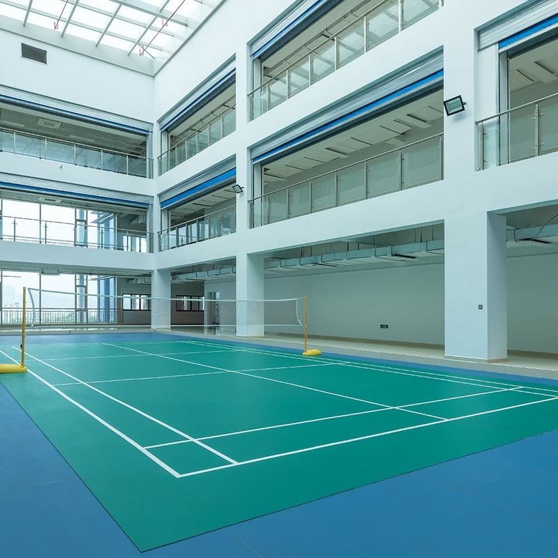 Piso de deporte de bádminton de la orilla Piso de campo de deportes de interior Piso para baloncesto voleibol