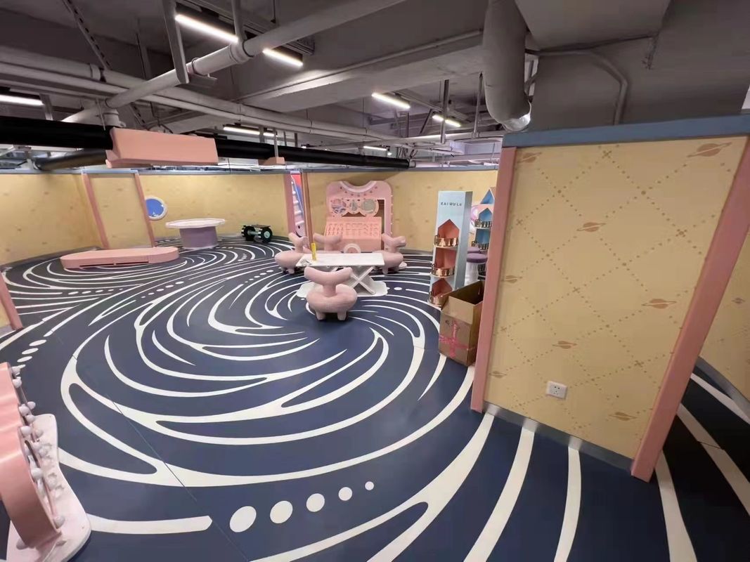 Pisos de vinilo con efecto 3D personalizado PVC pisos de vinilo impresos en 3D para parques temáticos