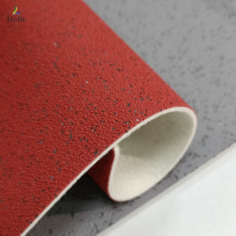 Revestimiento de pisos con relieves a prueba de fuego PVC Vinyl Linoleo para autobuses