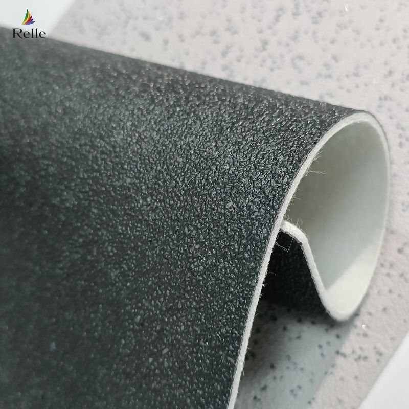 Piso de seguridad antideslizante Felt Back Emery PVC Piso de seguridad de vinilo para metro