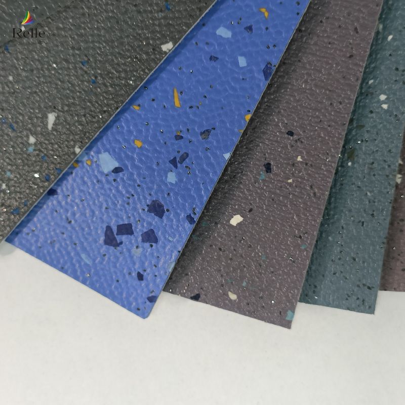 Piso de seguridad antideslizante Felt Back Emery PVC Piso de seguridad de vinilo para metro