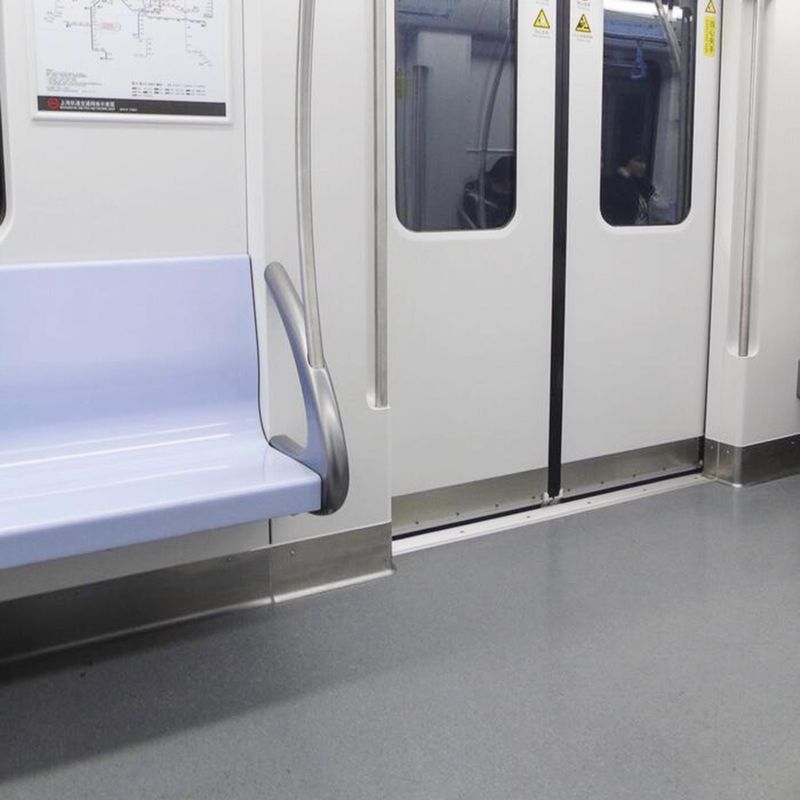 Piso de vinilo para autobuses de seguridad comercial con retrofieltro homogéneo