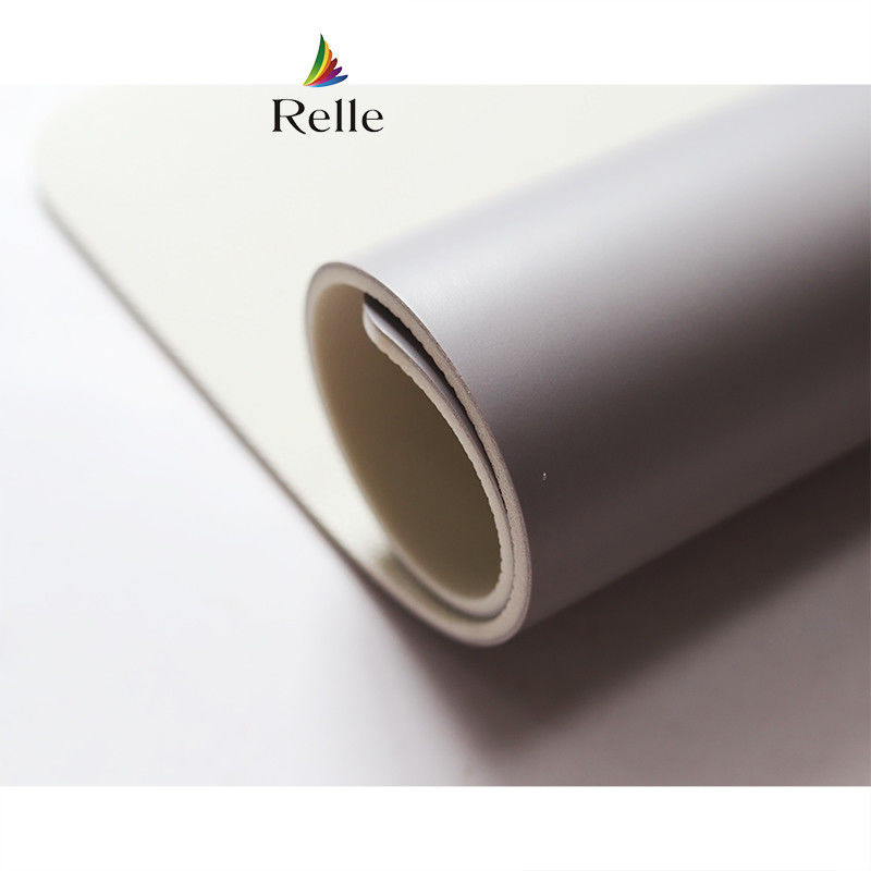 Relle Blanco Brillante sin costuras PVC Vinyl Roll para el estudio de danza PVC certificado SGS