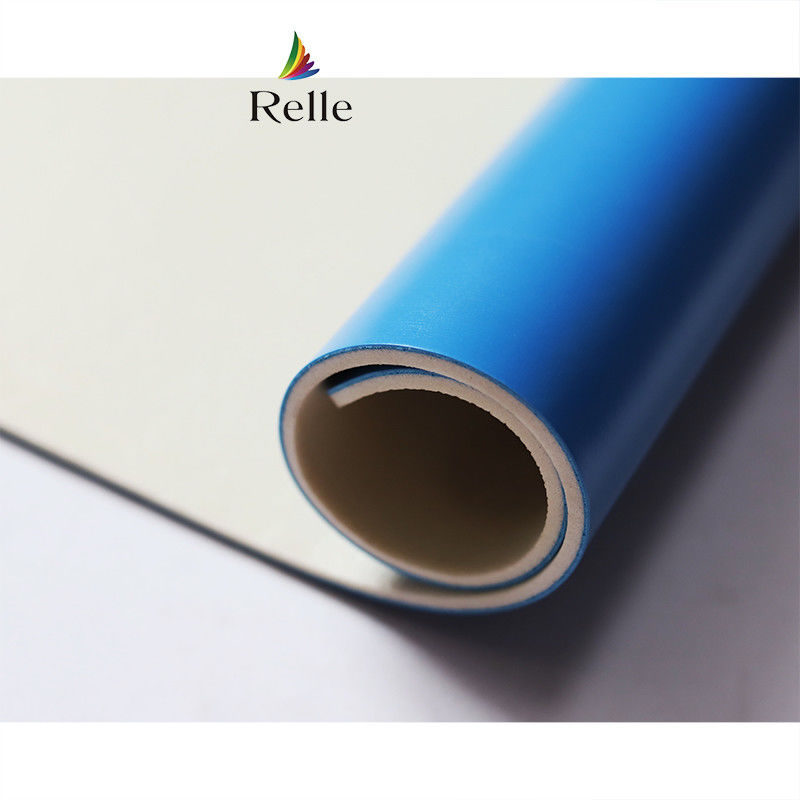 Relle Blanco Brillante sin costuras PVC Vinyl Roll para el estudio de danza PVC certificado SGS