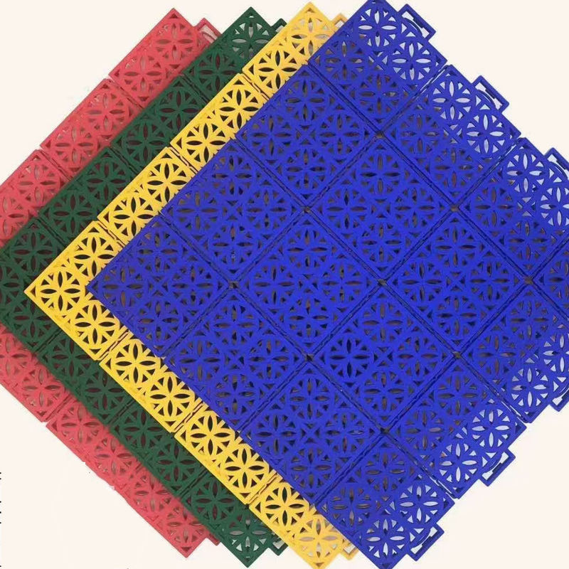 Pisos deportivos de PVC azul de 3,5 mm, 4,5 mm y 6 mm, azulejos deportivos para exteriores