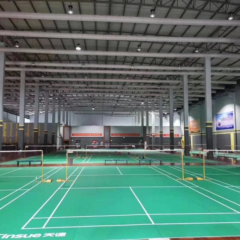 Enlio Deportes al aire libre Usado esterilla de bádminton PVC Vinyl Rollo de suelo impermeable Plastico resistente al fuego