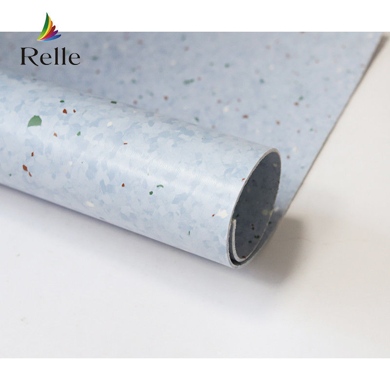 PUR Revestimiento Relle Lot de stock PVC ecológico de color beige ligero Vinyl piso antiestático para laboratorio