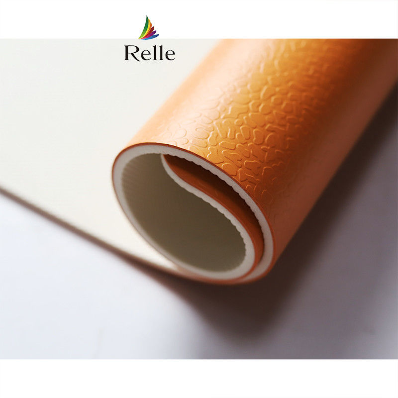 600 Opciones de color Relle PVC Futsal Rollo de suelo de la cancha con diseño de textura de rejilla