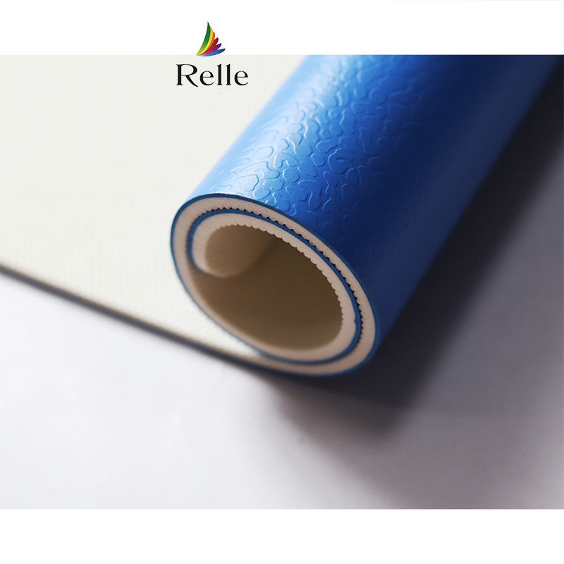600 Opciones de color Relle PVC Futsal Rollo de suelo de la cancha con diseño de textura de rejilla