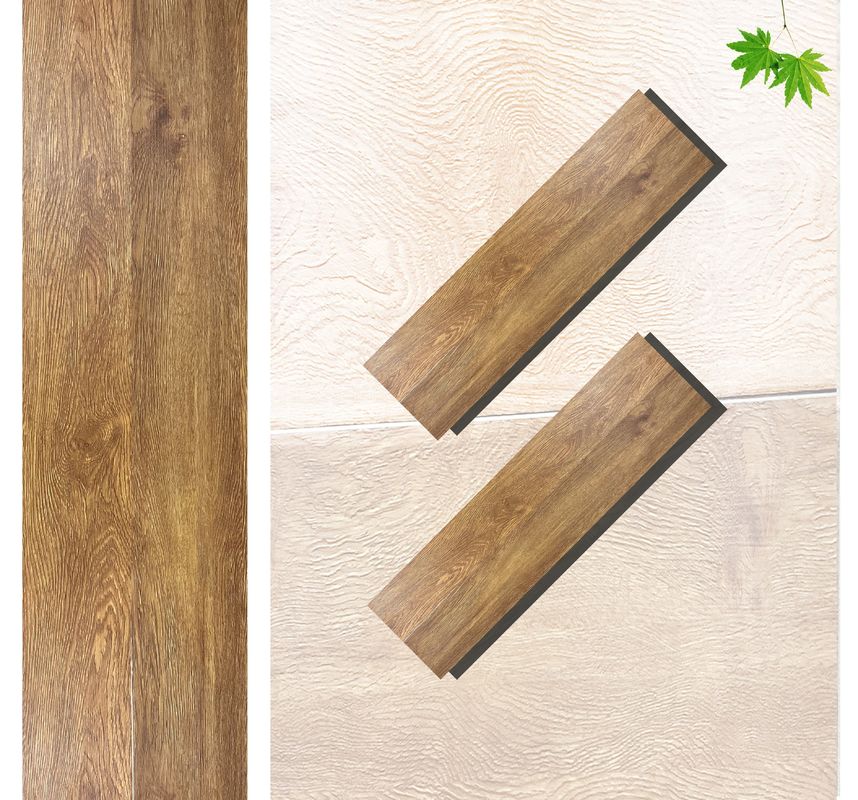 Pisos de PVC SPC de madera con aspecto de placa de vinilo de 8 mm pisos híbridos con piedra caliza grabado