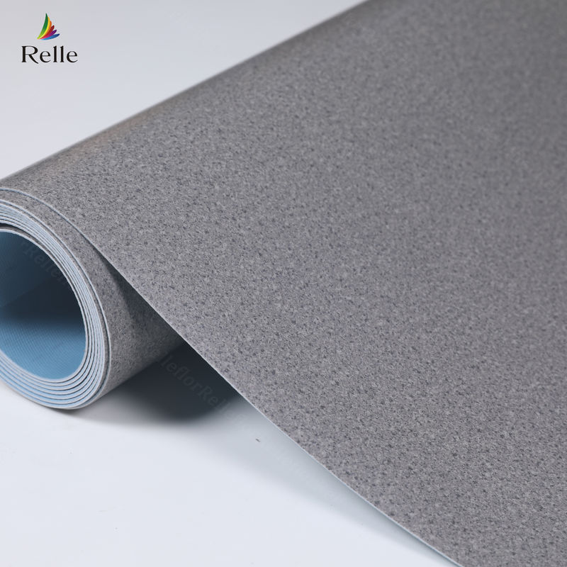 Material de PVC de 2 mm de grosor de plástico para piso de vinilo para interiores en edificios de altura