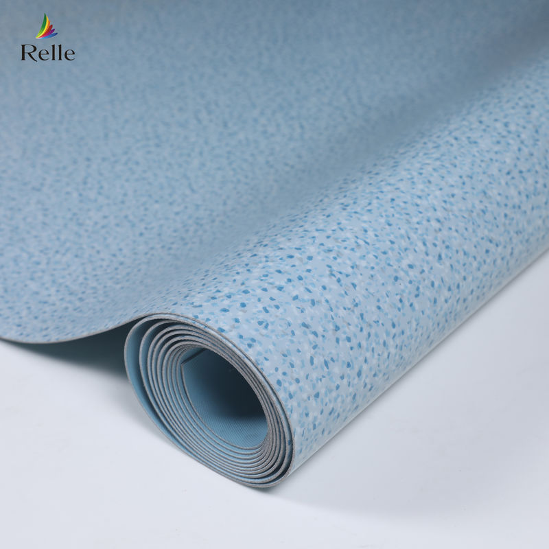 Material de PVC de 2 mm de grosor de plástico para piso de vinilo para interiores en edificios de altura