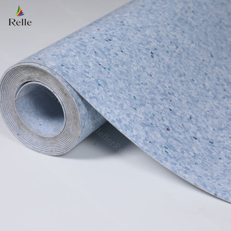Material de PVC de 2 mm de grosor de plástico para piso de vinilo para interiores en edificios de altura