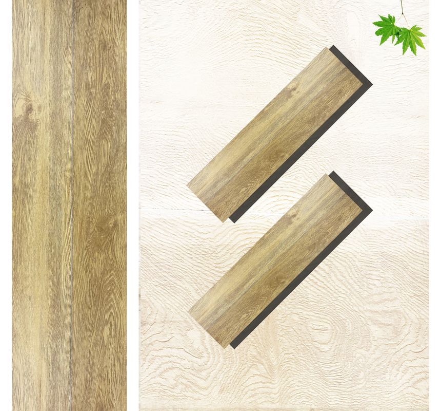 Pisos de PVC SPC de madera con aspecto de placa de vinilo de 8 mm pisos híbridos con piedra caliza grabado