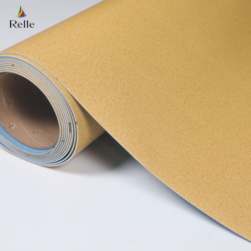 Material de PVC de 2 mm de grosor de plástico para piso de vinilo para interiores en edificios de altura