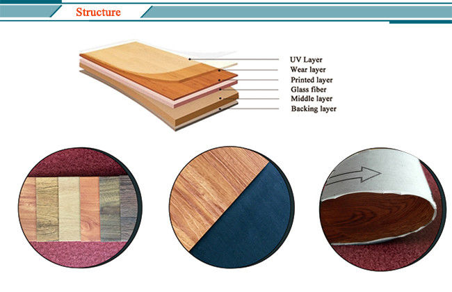 Relle PVC LVT piso de vinilo autoadhesivo de 2 mm piso de madera de vinilo de lujo