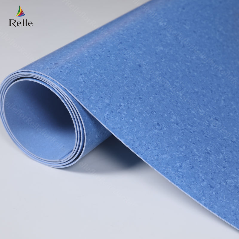 Hospital/Escuela/Aeropuerto/Laboratorio/Teatro 3m ancho 3mm espesor PVC rollo de suelo homogéneo