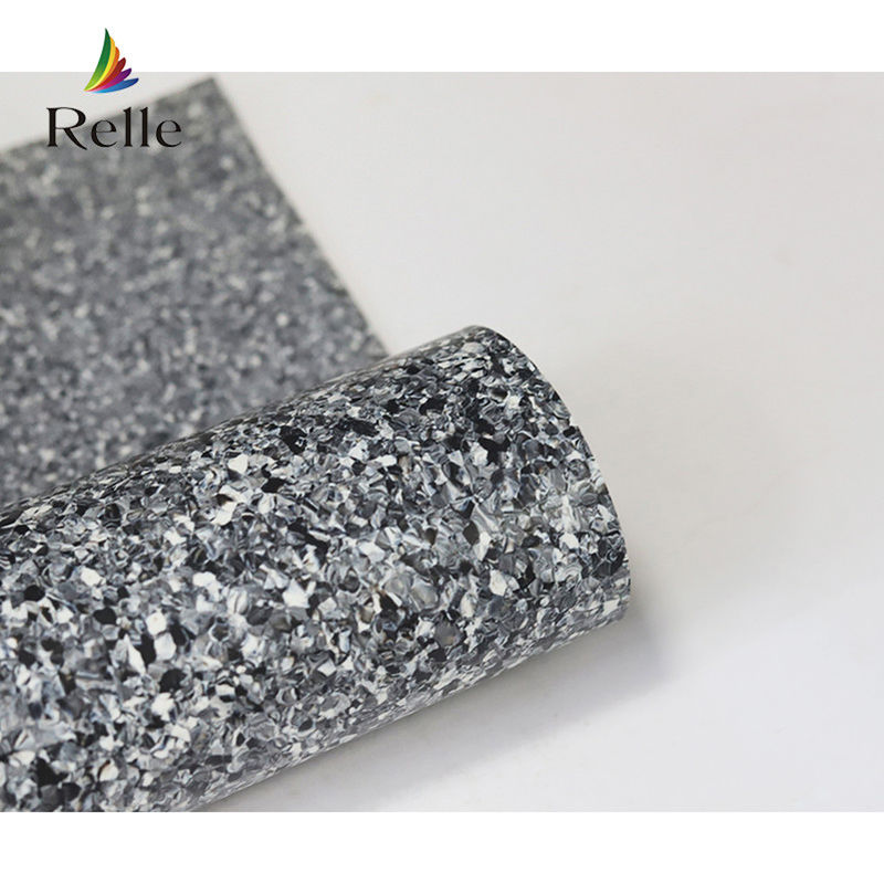 Grado T resistente al desgaste Relle piso de vinilo ligero gris para interiores en Malasia suave y cómodo