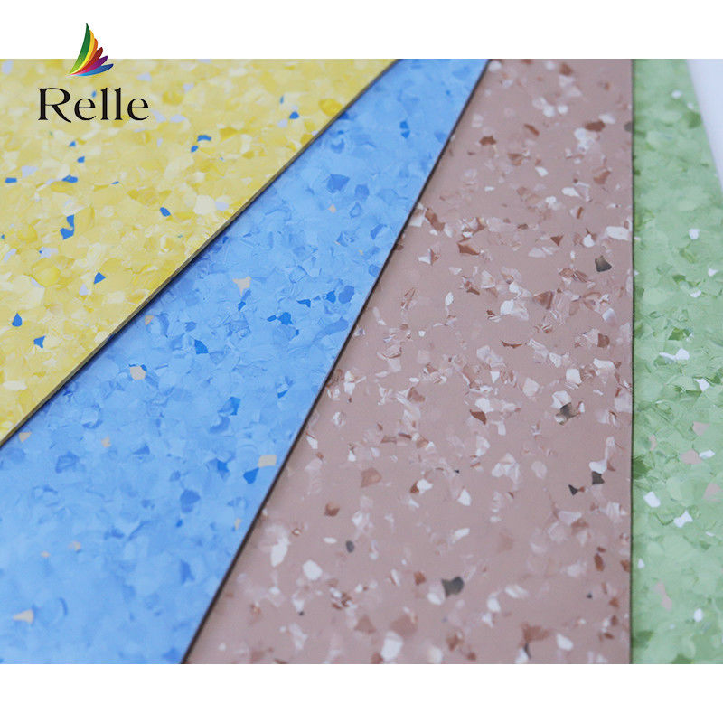 Antibacterial Relle Comercial Homogéneo de colores simples de 2 mm de uso de la capa de PVC de suelo para las clínicas