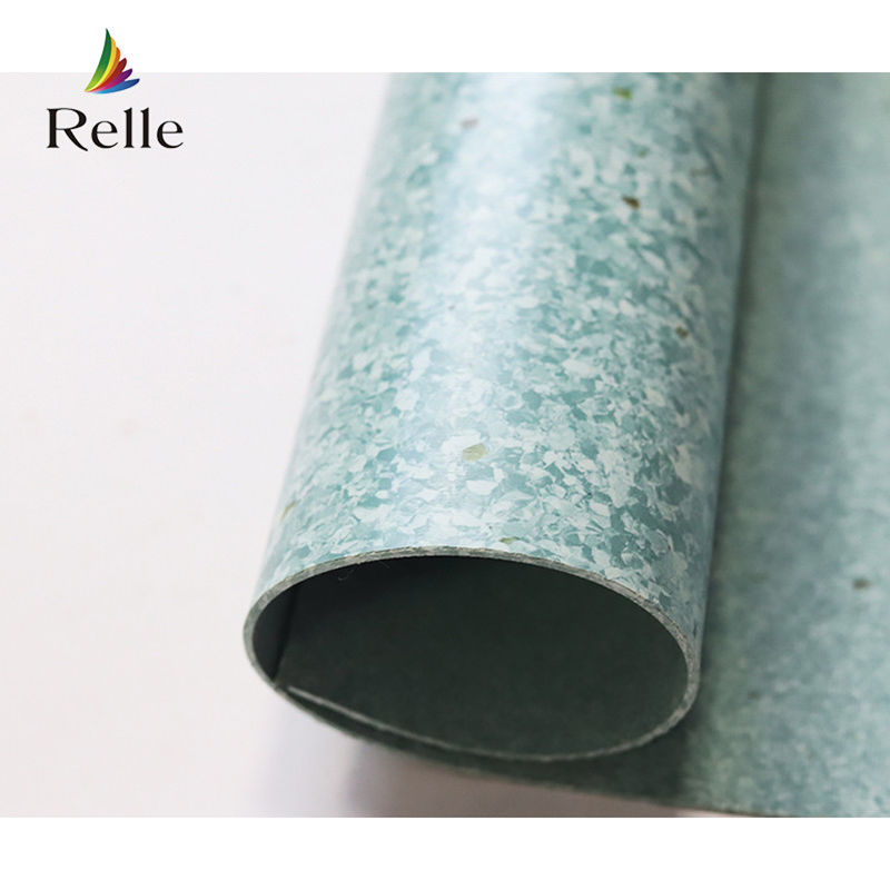 Salón de banquetes de interiores de textura plana Rollo de suelo de vinilo con resistencia al desgaste de grado T