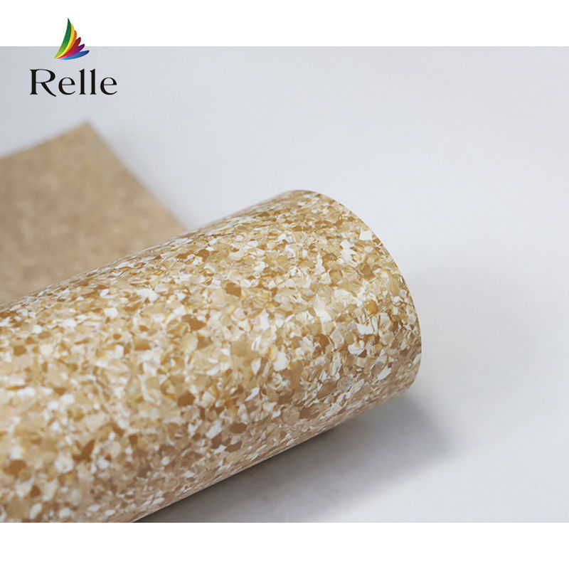 Relle Commercial Colorido de vinilo de suelo con 2-4 mm de espesor y piedra caliza en el interior