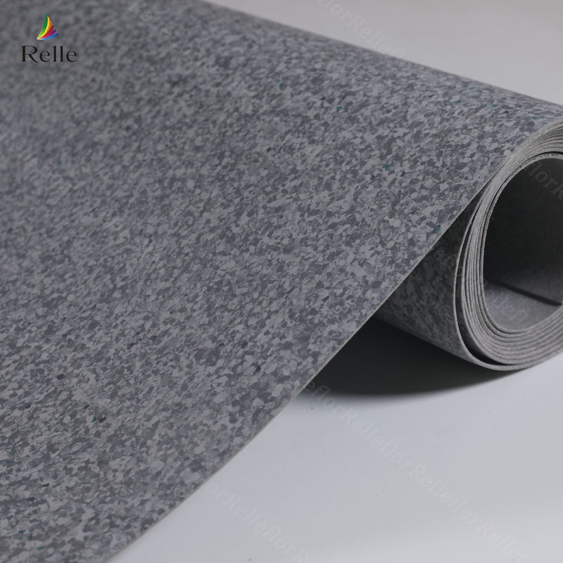 Piso de vinilo homogéneo de PVC para aplicaciones hospitalarias en Guangdong por rollo