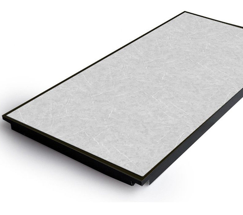 Tejas de aluminio decorativas 2x2 Tejas de madera para hoteles