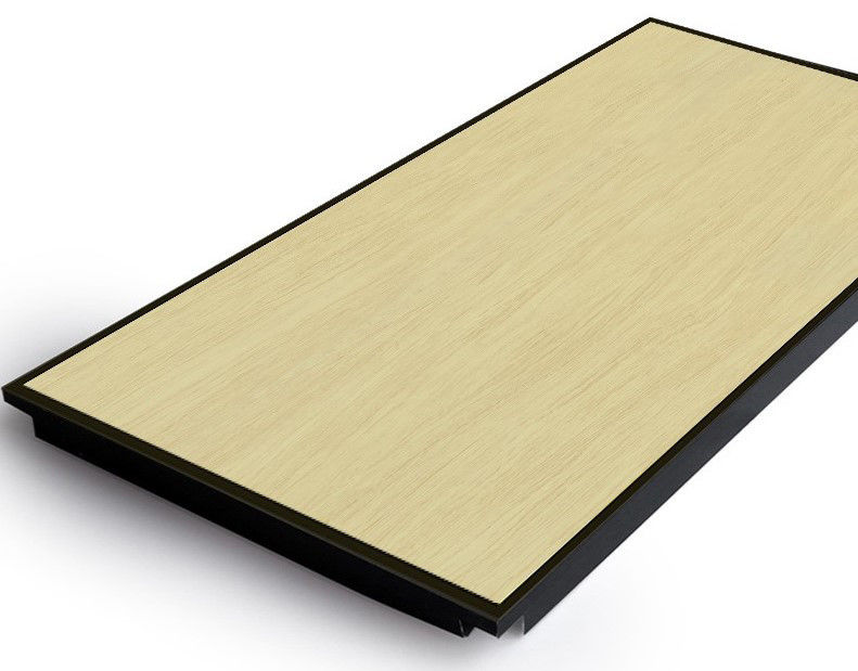 Tejas de aluminio decorativas 2x2 Tejas de madera para hoteles