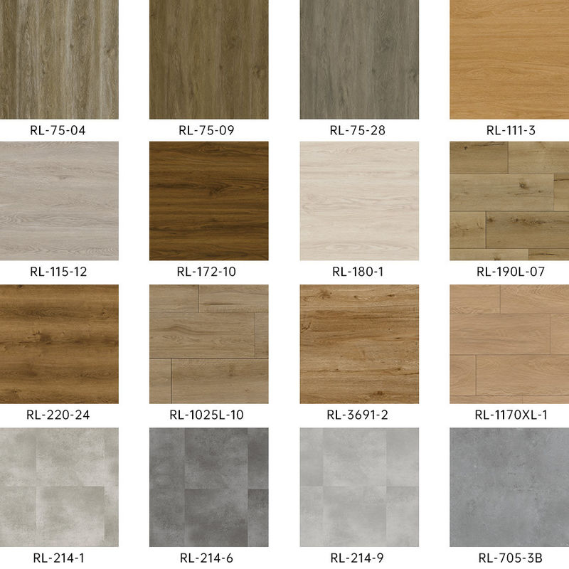 SPC suelos impermeables duraderos y fáciles de instalar azulejos de vinilo de PVC para zonas de alto tráfico en entornos comerciales
