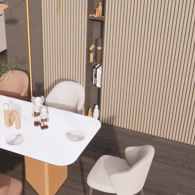 Revestimiento de pared de relé Panel de pared 3D fácil de instalar y ecológico para una decoración duradera
