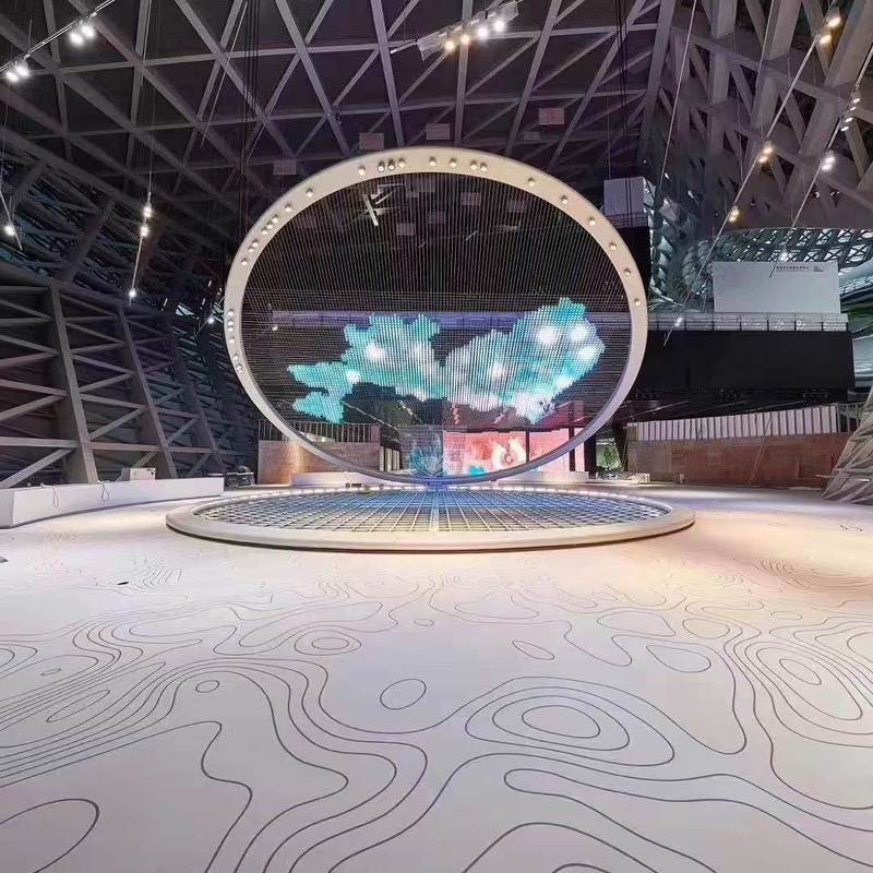 Piso de caucho antideslizante, resistente al desgaste y a las manchas para salas de exposiciones