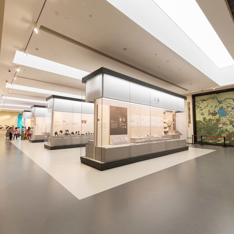 Pavimento de goma antideslizante y resistente a las manchas Relle para zonas de exhibición de reliquias culturales de museos