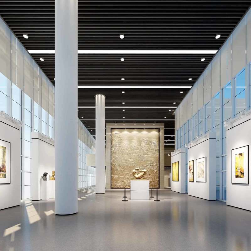 Pavimento de goma antideslizante y resistente a las manchas Relle para zonas de exhibición de reliquias culturales de museos