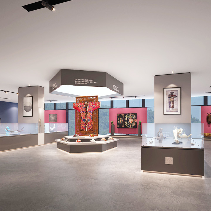 Pavimento de goma antideslizante y absorbente de sonido Relle para áreas de exposición de museos