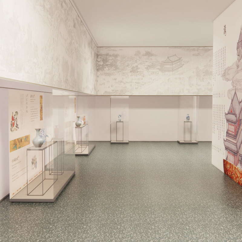 Suelos de caucho de Relle para exhibiciones de museos de arte del patrimonio