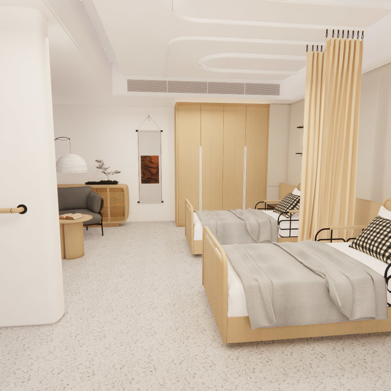 Lumina Health/Infinity suelo de vinilo homogéneo antimicrobiano fácil de limpiar para hogares de ancianos