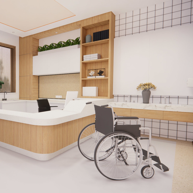 Lumina Health/Infinity suelo de vinilo homogéneo antimicrobiano fácil de limpiar para hogares de ancianos