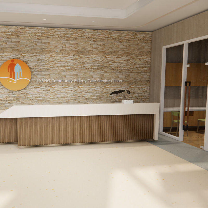 Pavimentos especiales para residencias de ancianos para rehabilitación y cuidados – Estilo seguro e higiénico de grado médico