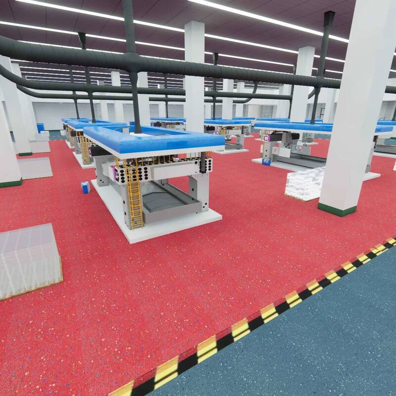 Piso de seguridad de carbondón libre de polvo de Relle (zona limpia, resistente al desgaste, deslizante, a prueba de fuego, respetuoso con el medio ambiente)