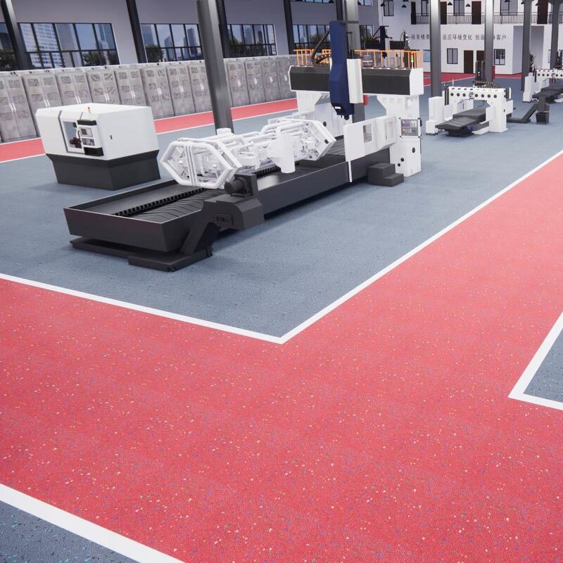 Piso de seguridad de carbondón libre de polvo de Relle (zona limpia, resistente al desgaste, deslizante, a prueba de fuego, respetuoso con el medio ambiente)