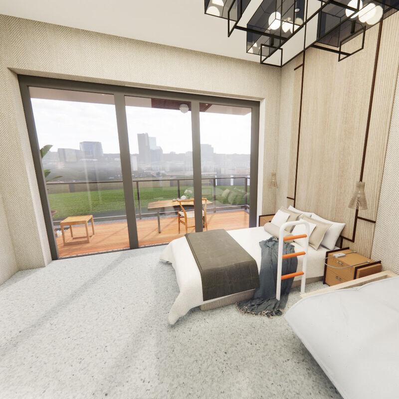 Pavimento vinílico homogéneo sin costuras resistente a químicos diseñado para las necesidades de limpieza de residencias de ancianos