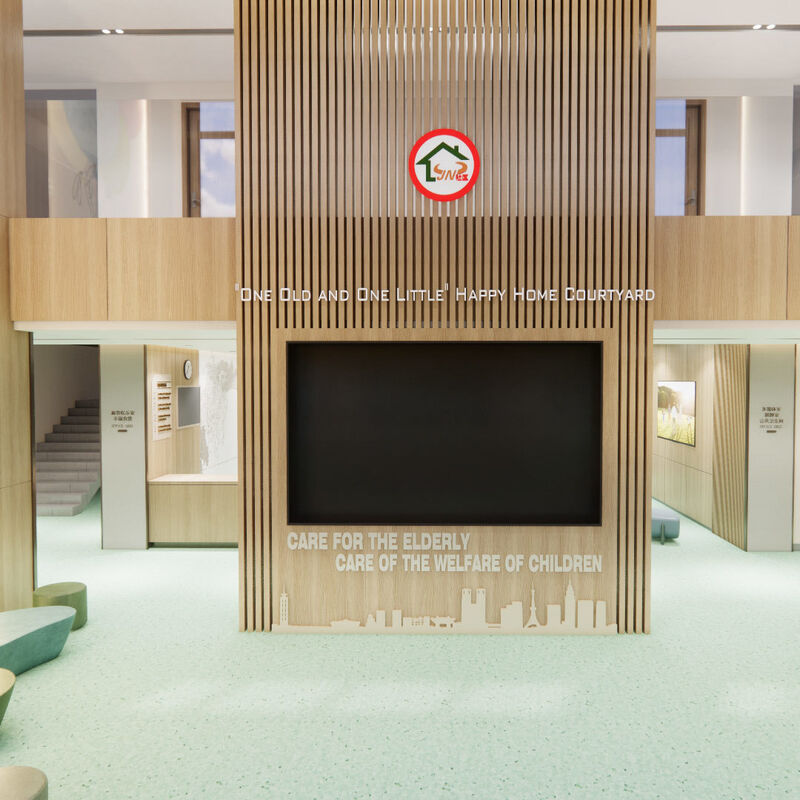 Suelos de chapa homogéneos flexibles y fáciles de instalar para renovaciones de hogares de ancianos