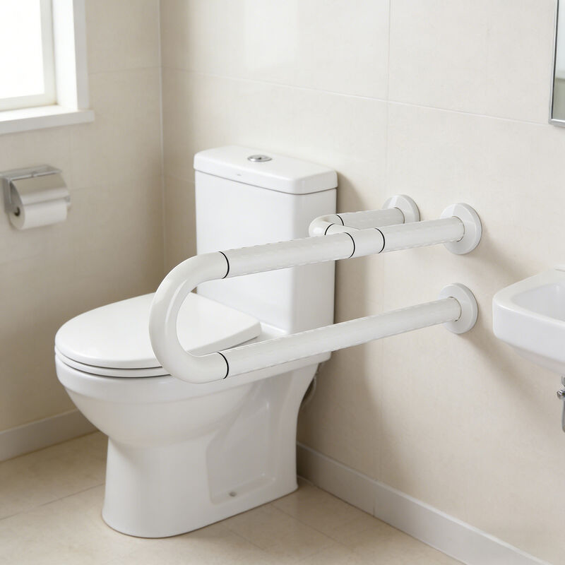 Hospital Anti-Collision Armrest Double-Layer Toilet Grab Bar for Elderly and Disabled