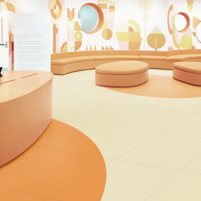 Aprobado por EN ISO 24340 Sustrato LVT RELLE con capa resistente al desgaste de 2,5 mm de espesor