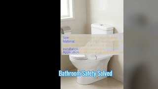 Barra de apoyo para inodoro segura para personas mayores con discapacidad