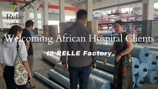 Dando la bienvenida a los clientes de hospitales africanos a la fábrica RELLE